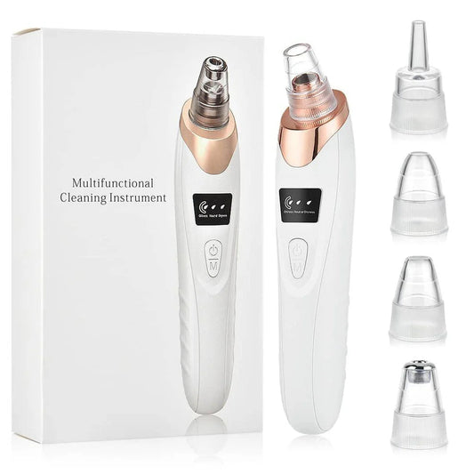 Multifunctional Electric Blackhead Remover & Pore Cleaner – 4 Interchangeable Heads