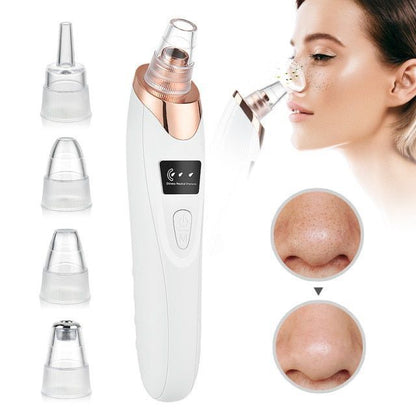 Multifunctional Electric Blackhead Remover & Pore Cleaner – 4 Interchangeable Heads