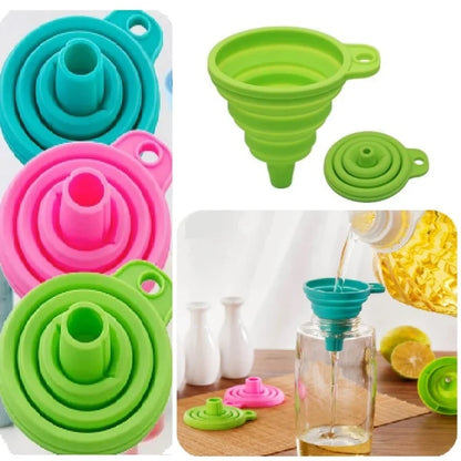 Collapsible Silicone Foldable Funnel