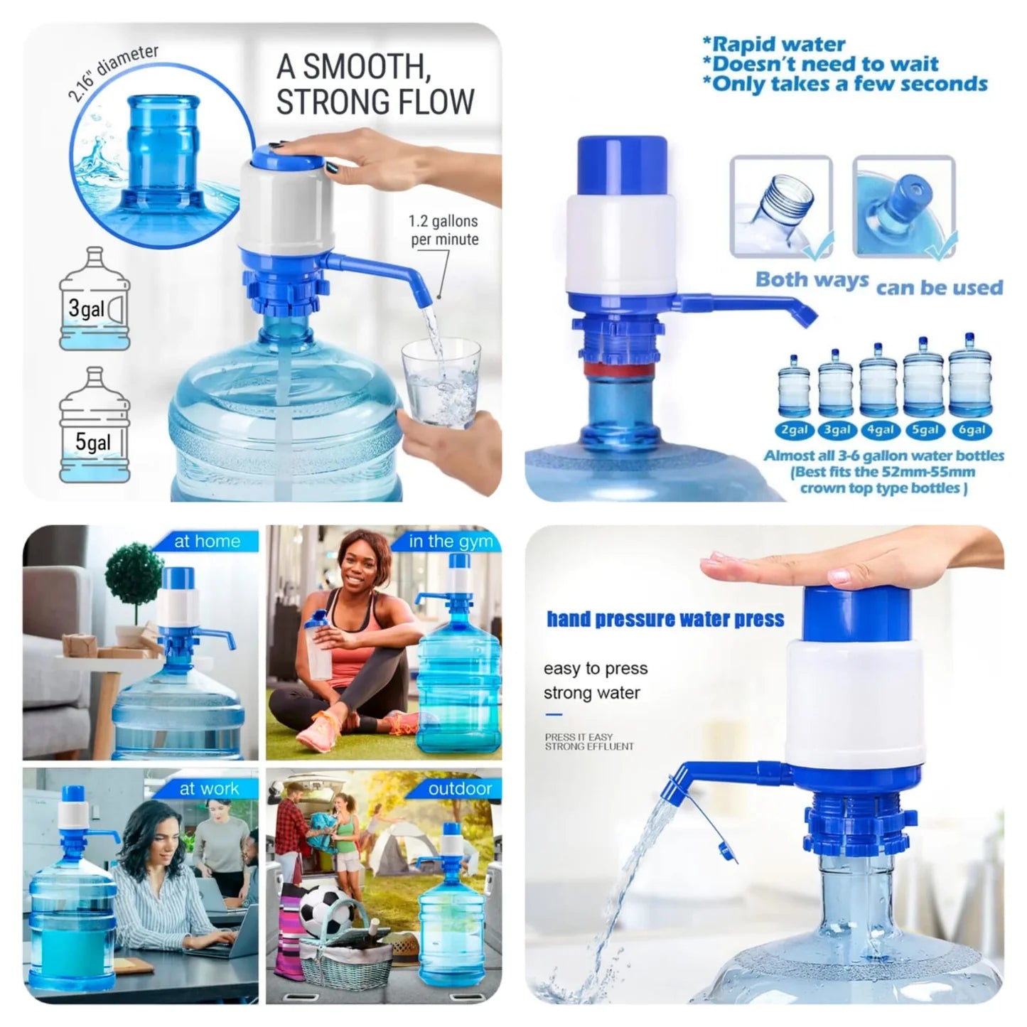 Hand Operated Water Pump For 19 Liter Cans