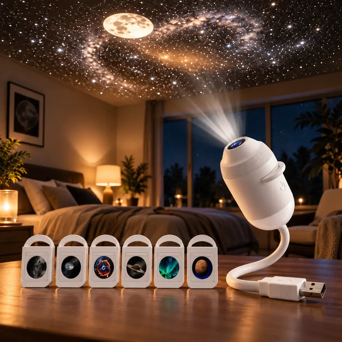 Earth & Moon Light Projector